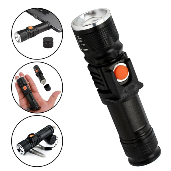 Watton WT-622 P50 LED Mıknatıslı USB Şarjlı El Feneri ürün görseli 1