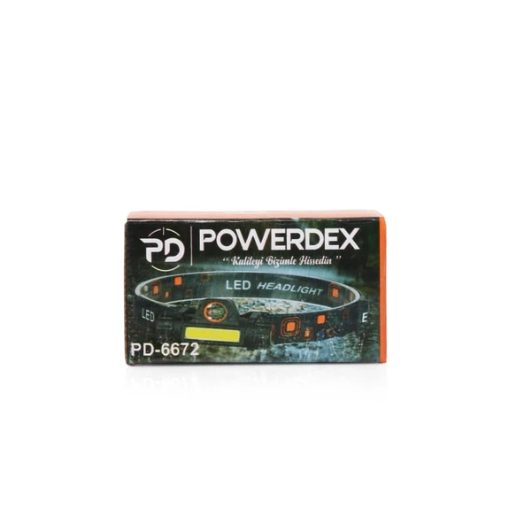 Powerdex PD-6672 Mıknatıslı Profesyonel Şarjlı Kafa Feneri - 5