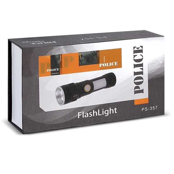 Police PS-357 Şarjlı Şarjlı El Feneri - Resim 6