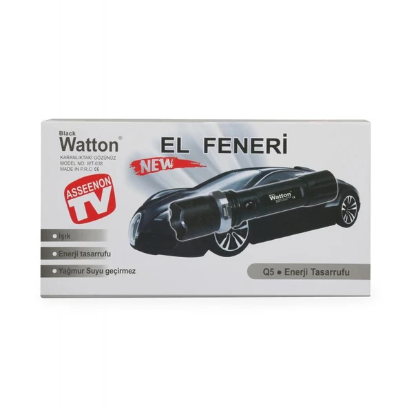 Watton WT-038 Zoomlu Şarjlı EL Feneri - 5