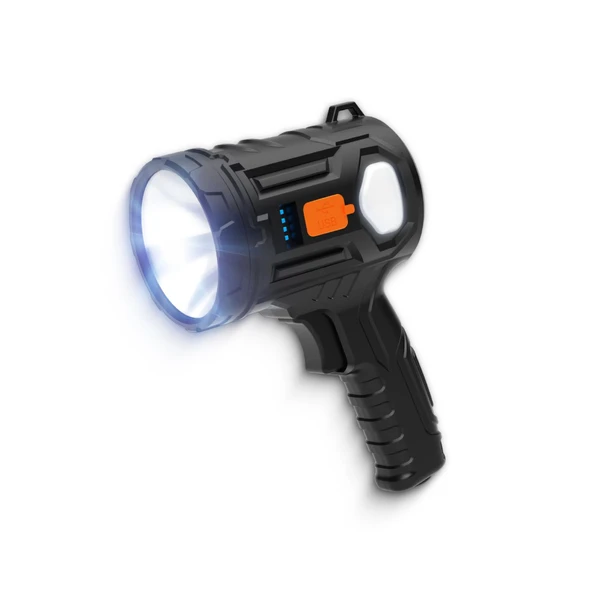 House Pratik HP76 Solar Şarjlı 6 Modlu 1200 mAh 650 Lümen El Feneri Siyah