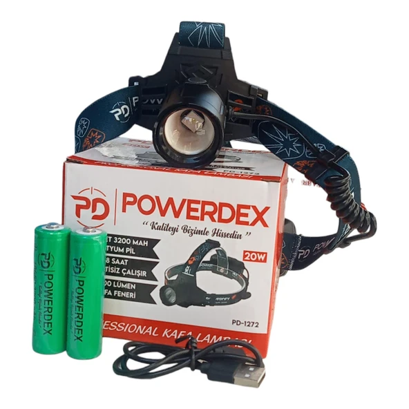 Powerdex PD-1272 1500 Lümen 20w Profesyonel Kafa Feneri - 2