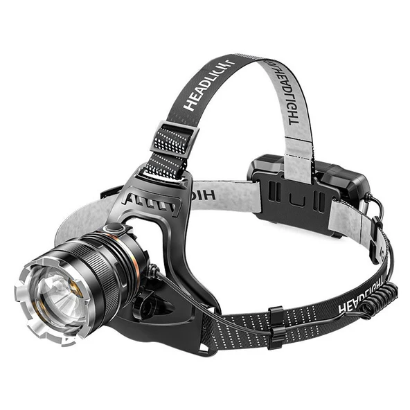 PeakStar PS-8002 XHP50 LED Sensörlü Zoomlu Profesyonel Şarjlı Kafa Feneri ürün görseli 1