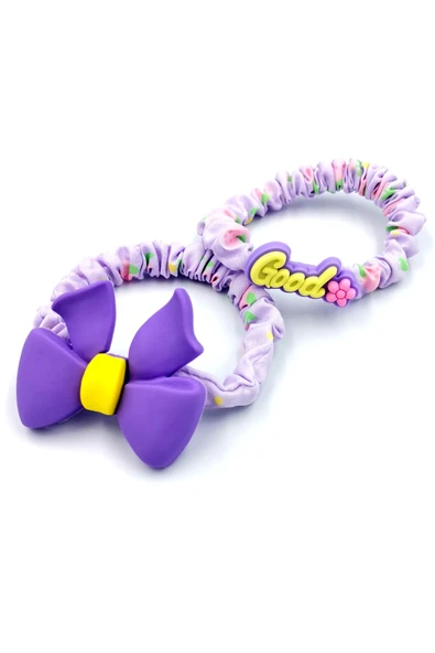 2 li Figürlü Renkli Lüks Lastik Toka ürün görseli