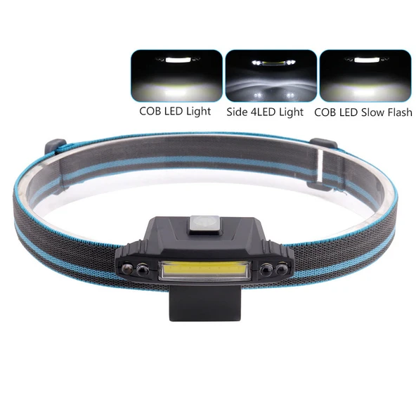 Watton WT-606 COB LED + 4LED 100 Lümen USB Şarjlı Şapka Feneri - 1