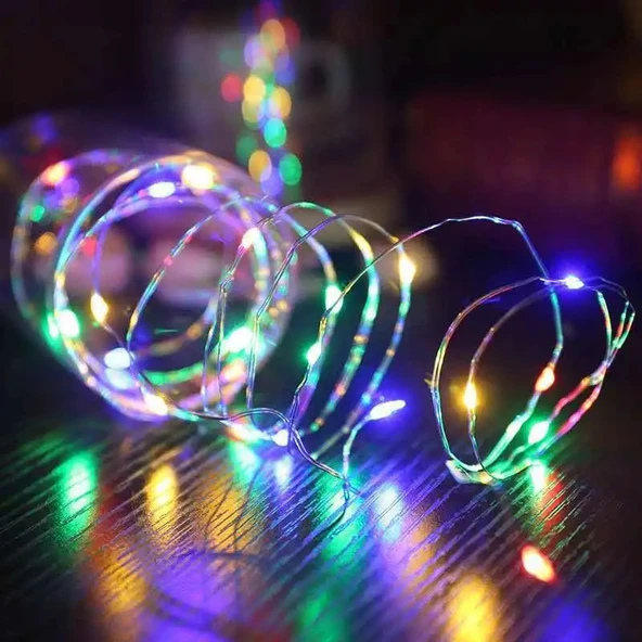 Greyder GD968 Şerit Pilli Aydınlatma 10 metre 100 Adet RGB Peri Led - 5