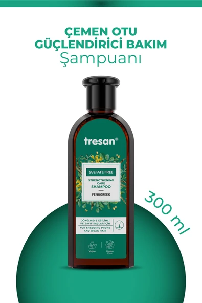 Tresan Çemen Otu Güçlendirici Sülfatsız Bakım Şampuanı 300 ml ürün görseli