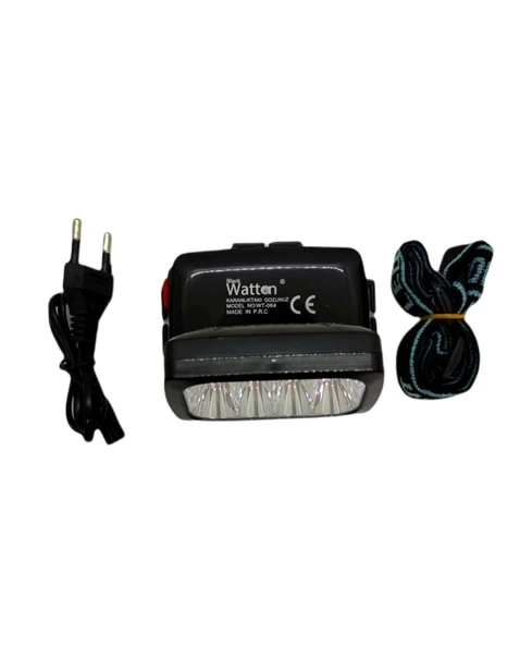 Watton WT-064 12 Ledli Güçlü Şarjlı Kafa Feneri - 4