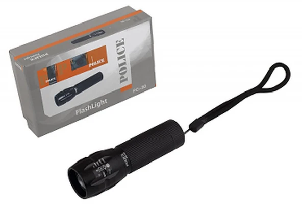 Police PC-30 Cree Led+Zoom Xenon Kızaklı El Feneri - Resim 2