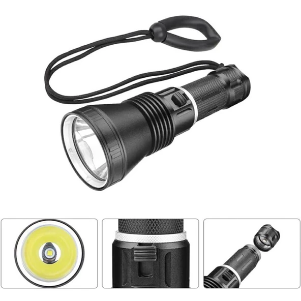 Watton WT-655 4200 Lümen Profesyonel Şarjlı El Feneri ürün görseli 1