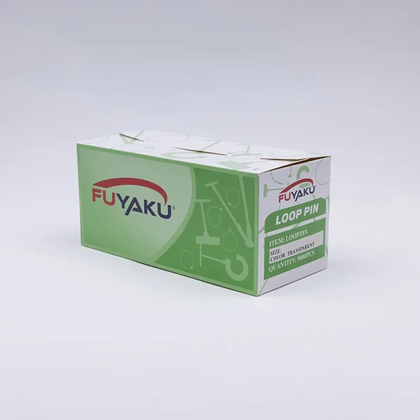Fuyaku 8" Elle Geçmeli Kılçık Etiketleme Plastiği Şeffaf (5.000 Adet) - 1