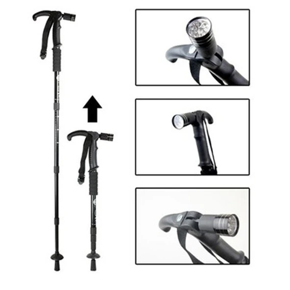 Watton Wt-002 Boya Göre Ayarlı Işıklı Yürüyüş Bastonu ürün görseli 1