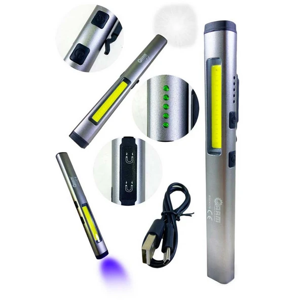 ARM ESEN179 450 Lümen Kalem LED Ultra Viyole Işık Profesyonel Mıknatıslı Tamirci Feneri ürün görseli 1