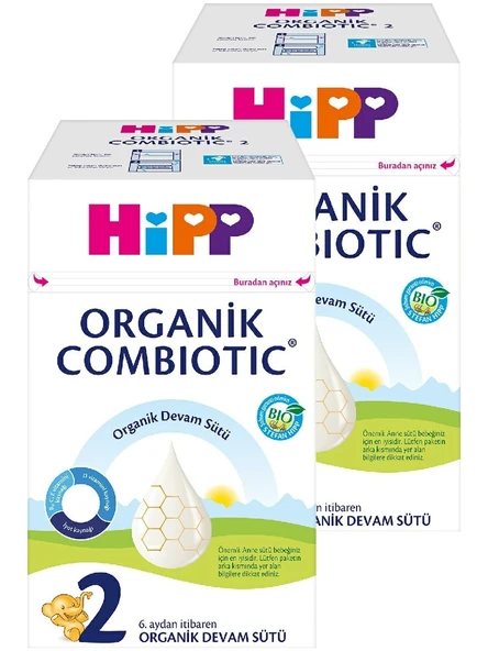 Hipp Organik Combiotic 2 Devam Sütü 600 gr 2 Adet ürün görseli