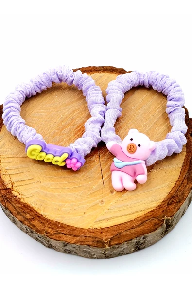 2 li Figürlü Renkli Lüks Lastik Toka ürün görseli