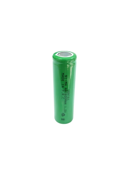 Sertec - 1.2V 1600 Mah - AA - Ni-MH Şarjlı Pil - (Başsız / Flat Head) ürün görseli 1