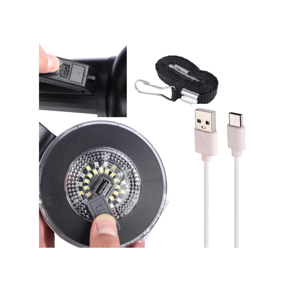 Watton Wt-415 Güneş Enerjili Solar Ledli El Feneri - Resim 2