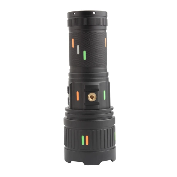 F.B.I Pro F-3001 Alüminyum TG LED Güç Göstergeli Type-C Şarjlı El Feneri - Resim 3