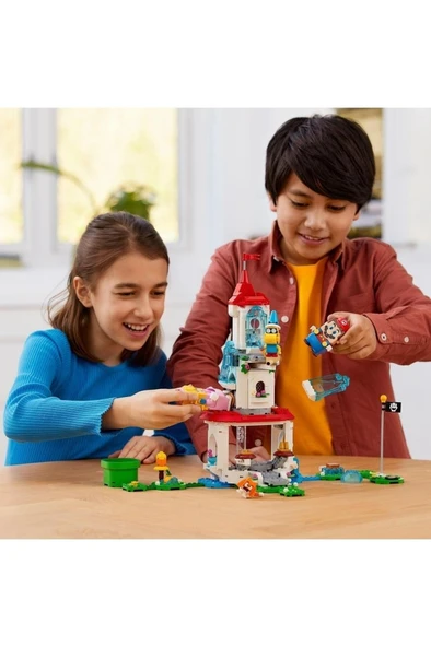LEGO  Super Mario Cat Peach Kostümü ve Donmuş Kule Ek Macera Seti 71407 - Yapım Seti (494 Parça) - 8