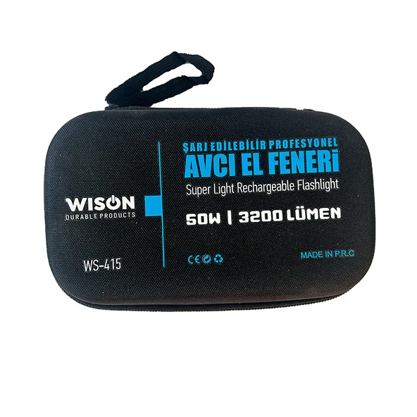 Wison WS-415 3200 Lümen Profesyonel Şarjlı El Feneri - Resim 4