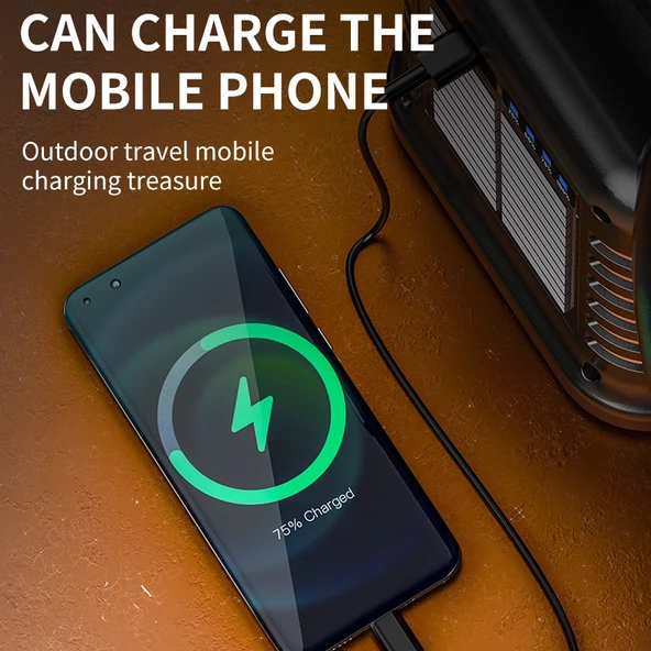 Wison WS-4343 Çok Fonksiyonlu Powerbanklı Solar Şarjlı Kamp Lambası - Resim 5