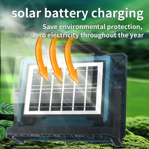 Wison WS-5580 Solar Enerjili 200 Watt Işık Ayarlı Acil Durum Aydınlatması Çalışma Feneri - Resim 4