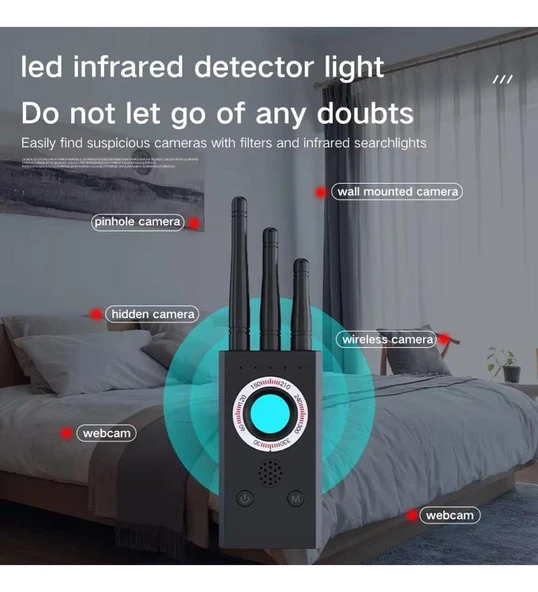 Valkyrie T16 RF Casus Kamera & GPS Tracker Dedektör – Dinleme ve Gizli Cihaz Tarayıcı - 4