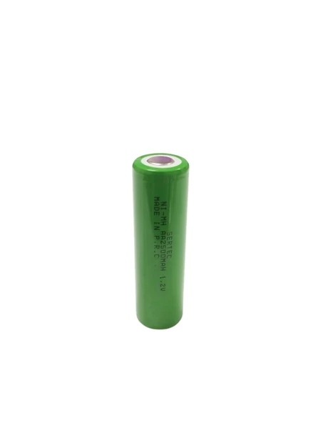 Sertec - 1.2V 2500 Mah - AA - NI-MH Şarjlı Pil - (Başsız / Flat Head) ürün görseli 1