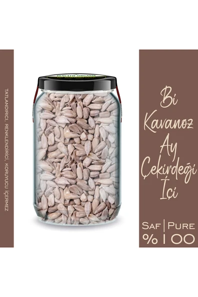 Ay Çekirdeği İçi Bi Kavanoz 660 CC. Cam Kavanozda Çiğ Çekirdek İçi - Resim 2