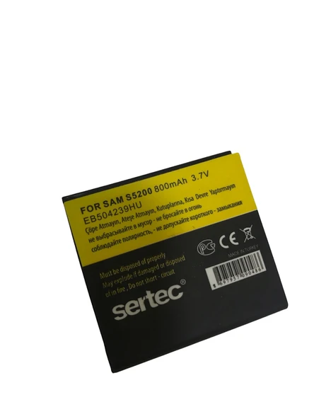 SERTEC - Samsung S5200 Uyumlu Batarya ürün görseli 1