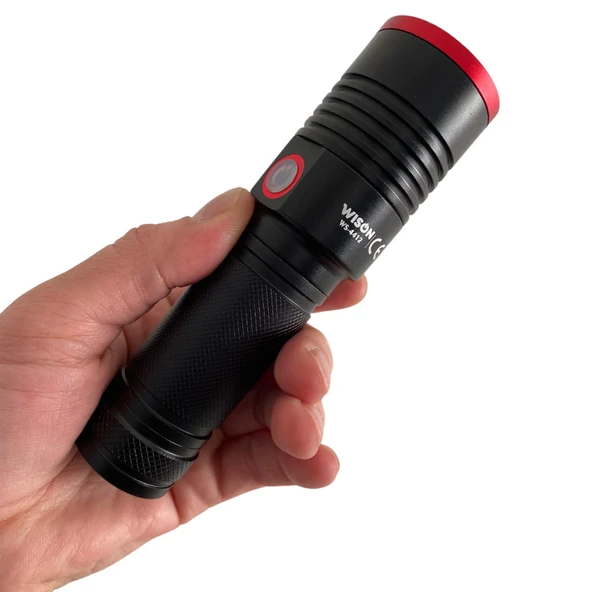 Wison WS-4412 XHP70 LED 1800 Lümen Şarjlı El Feneri - Resim 2