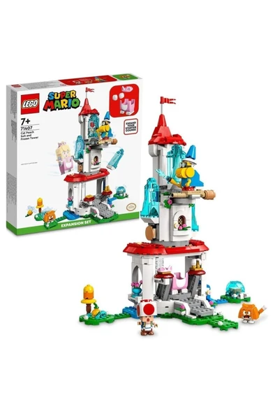 LEGO  Super Mario Cat Peach Kostümü ve Donmuş Kule Ek Macera Seti 71407 - Yapım Seti (494 Parça)