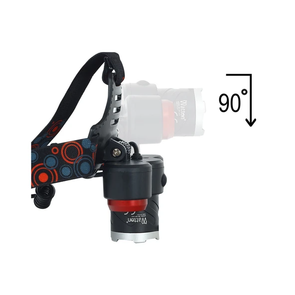 Watton WT-632 6000 Lümen Şarjlı Kafa Feneri - Resim 3
