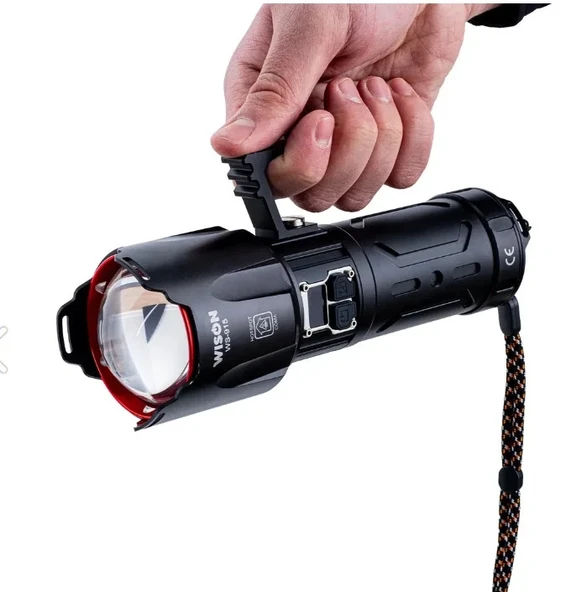 Wison WS-915 5000 Lümen 55 Watt Şarjlı El Feneri - Resim 4