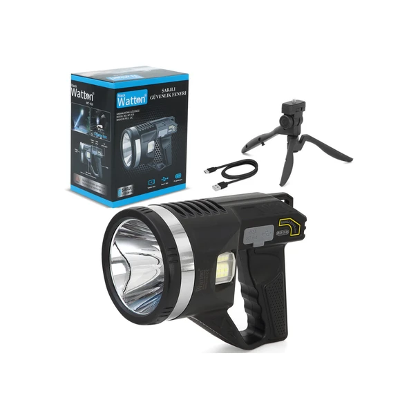 Watton Wt-416 Tripodlu Şarjlı Güvenlik Feneri - Resim 3