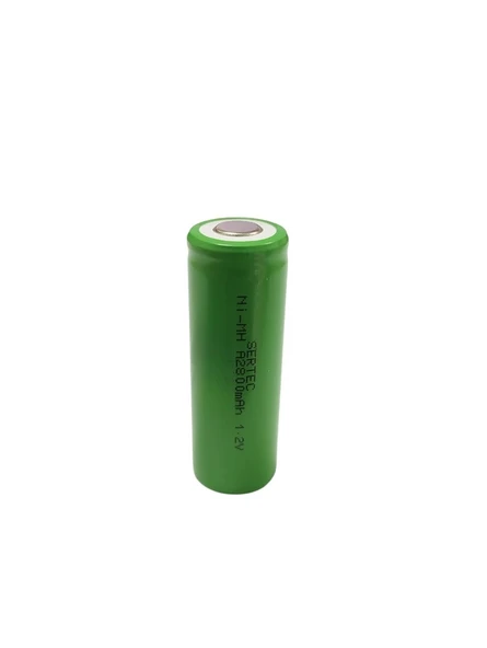 Sertec - 1.2V 2800 Mah - A Size - Ni-MH Şarjlı Pil - (Başsız / Flat Head) ürün görseli 1