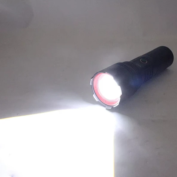 Wison WS-5510 4000 Lümen 50 Wat Profesyonel Type-C Şarjlı El Feneri - Resim 6