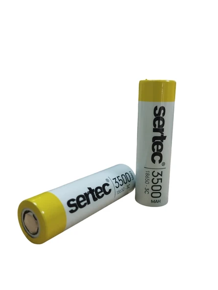 Sertec 18650 3.7V 3500 Mah 3C Li-Ion Şarjlı Pil ürün görseli 1