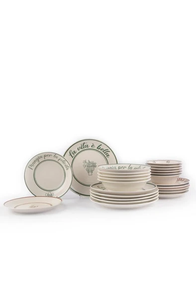 Kütahya Porselen La Dolce Vita 24 Parça 6 Kişilik Yemek Takımı - 3