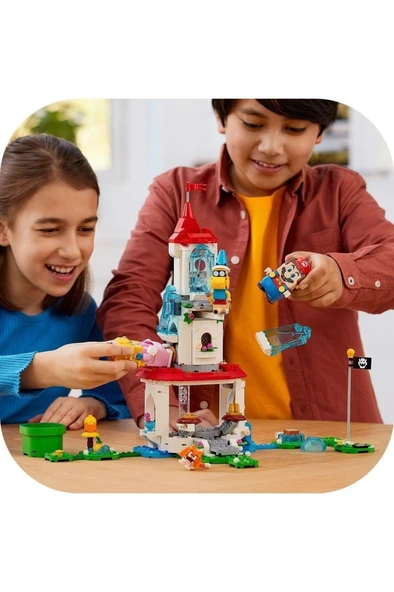LEGO  Super Mario Cat Peach Kostümü ve Donmuş Kule Ek Macera Seti 71407 - Yapım Seti (494 Parça) - 5