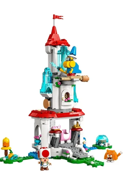 LEGO  Super Mario Cat Peach Kostümü ve Donmuş Kule Ek Macera Seti 71407 - Yapım Seti (494 Parça) - 2