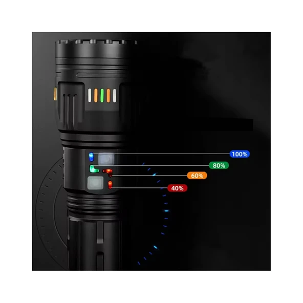 Watton WT-631 Lazer Etkili Profesyonel El Feneri 30000 Lümen - Resim 3