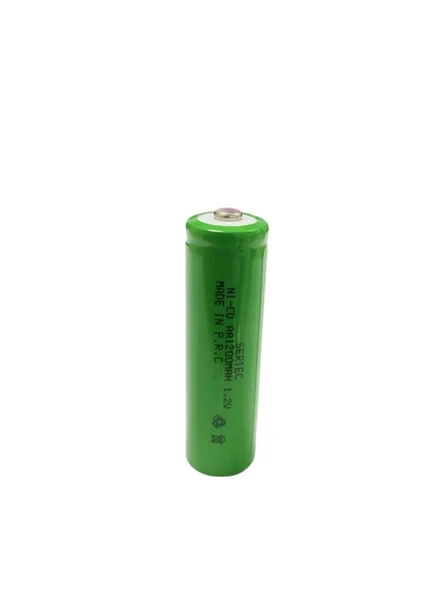 Sertec - 1.2V 1200 Mah - AA - Ni-Cd Şarjlı Pil - (Başlı) ürün görseli 1