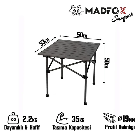 ,Madfox Surface Küçük Boy Katlanır Kamp Masası - 6