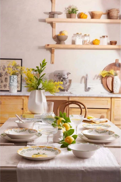 Kütahya Porselen Limoncello 24 Parça 6 Kişilik Yemek Takımı - 3
