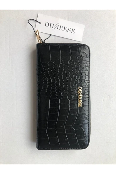 Siyah Suni Deri Kadın Cüzdan - By Divarese ürün görseli