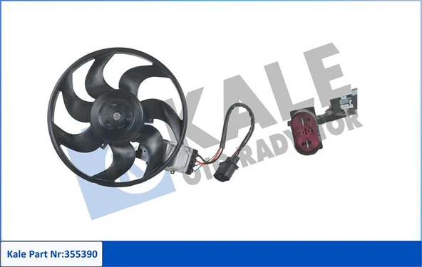 Vag Kontrol Unıteli Radyator Fanı 300w 300mm Sol Q7 07>15 Touareg Cayenne 03>10 Brj Bac Ble - Kale 355390 ürün görseli