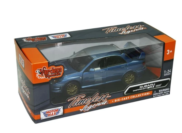 Motor Max Koleksiyon 1 / 24 Ölçek Subaru İmpreza WRX  Model Metal Araba - Resim 4
