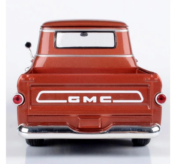 Motor Max Koleksiyon 1 / 24 Ölçek 1958 GMC 100 Pickup Model Metal Araba Kırmızı - Resim 3
