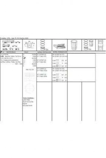 Opel Piston+segman X16xel 1.6 16v Vectra B Astra F Astra G 80.00mm 100 (1.2x1.5x2.5) - Akd 44-3551-16-100 ürün görseli